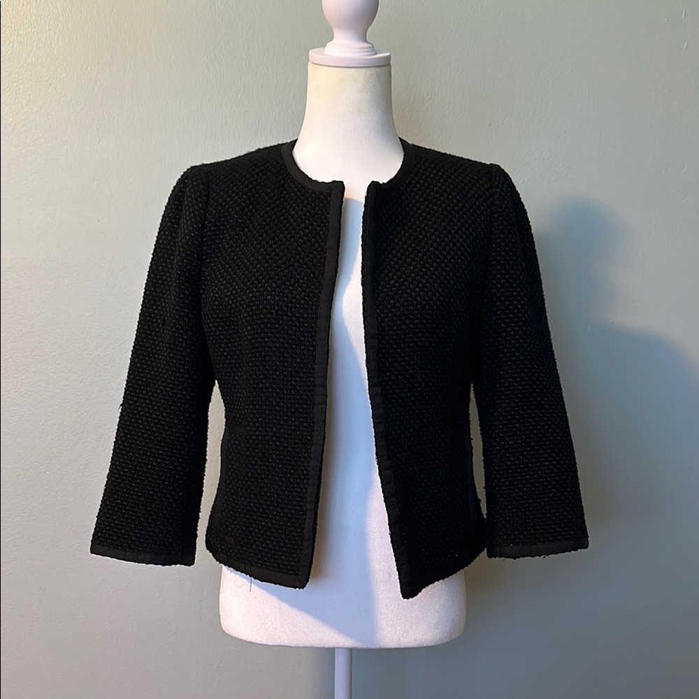 Black Textured Blazer